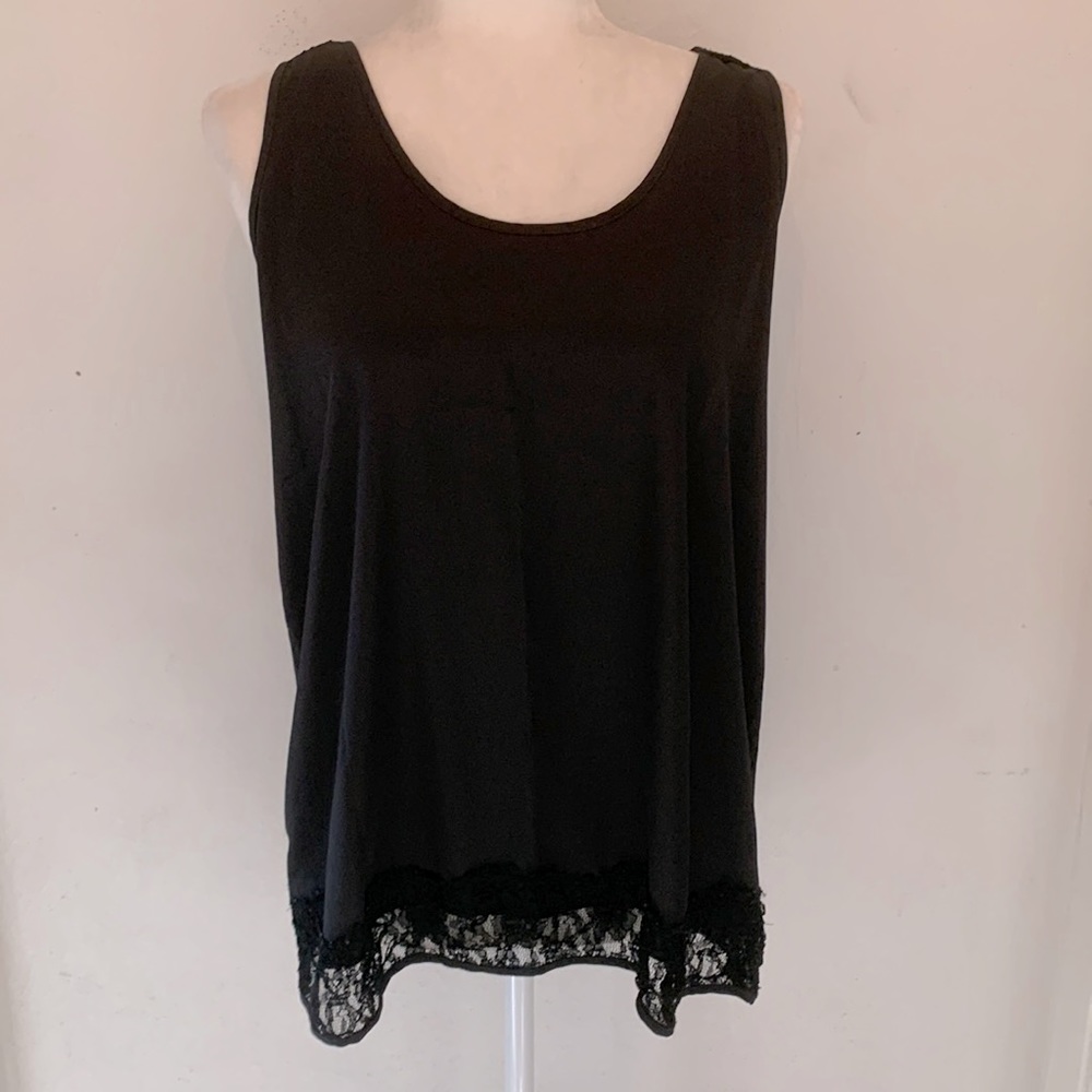 Black tank top.